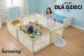 KOJEC DZIECIĘCY 150x180 cm PLAC ZABAW SUCHY BASEN + UCHWYTY I 50 PIŁEK BEŻOWY