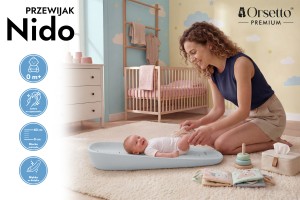 PRZEWIJAK PIANKOWY MATA DO PRZEWIJANIA NIDO Z PIANKI EVA SZARA