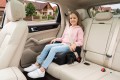 FOTELIK SAMOCHODOWY MODEL VINCENT SZARO-CZARNY PIKOWANY R129 100-150 CM ISOFIX + GRATIS