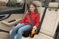 FOTELIK SAMOCHODOWY PODKŁADKA SIEDZISKO Z ISOFIX CZARNO-SZARY R129 125-150 CM