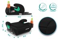 FOTELIK SAMOCHODOWY PODKŁADKA SIEDZISKO Z ISOFIX CZARNO-SZARY R129 125-150 CM