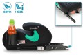 FOTELIK SAMOCHODOWY PODKŁADKA SIEDZISKO Z ISOFIX CZARNO-SZARY R129 125-150 CM