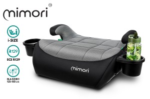 FOTELIK SAMOCHODOWY PODKŁADKA SIEDZISKO MIMORI CZARNO-SREBRNY R129 125-150 CM