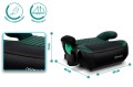 FOTELIK SAMOCHODOWY PODKŁADKA SIEDZISKO MIMORI CZARNO-ZIELONY ISOFIX R129 125-150 CM