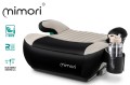 FOTELIK SAMOCHODOWY PODKŁADKA SIEDZISKO MIMORI CZARNO-BEŻOWY ISOFIX R129 125-150 CM