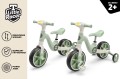 WIELOFUNKCYJNY ROWEREK DLA DZIECI 2+ TRÓJKOŁOWY 4W1 LITTLE RACER ZIELONY