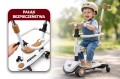 HULAJNOGA TRÓJKOŁOWA BALANSOWA Z SIEDZISKIEM BARIERKĄ I PCHACZEM MINI RIDER 5W1 BEŻOWA