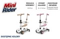 HULAJNOGA TRÓJKOŁOWA BALANSOWA Z SIEDZISKIEM BARIERKĄ I PCHACZEM MINI RIDER 5W1 BEŻOWA