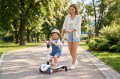 HULAJNOGA TRÓJKOŁOWA BALANSOWA Z SIEDZISKIEM BARIERKĄ I PCHACZEM MINI RIDER 5W1 RÓŻOWA