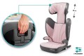 FOTELIK SAMOCHODOWY MIMORI SZARO-RÓŻOWY ISOFIX R129 100-150 CM iSIZE