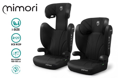 FOTELIK SAMOCHODOWY MIMORI CZARNY R129 100-150 CM iSIZE