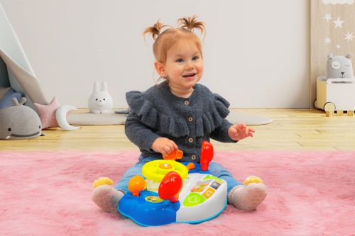 INTERAKTYWNA ZABAWKA KIEROWNICA MULTIMEDIALNA 18M+