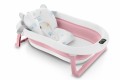 WANIENKA DZIECIĘCA Z TERMOMETREM HARMONY RÓŻOWA + PODUSZKI SŁONIKI