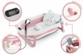 WANIENKA DZIECIĘCA Z TERMOMETREM HARMONY RÓŻOWA + PODUSZKI SŁONIKI