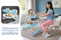 DZIECIĘCE KRZESEŁKO DO KARMIENIA PAPUŚ POCHYLNE 5W1 NIEBIESKIE