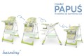 DZIECIĘCE KRZESEŁKO DO KARMIENIA PAPUŚ POCHYLNE 5W1 OLIWKOWE