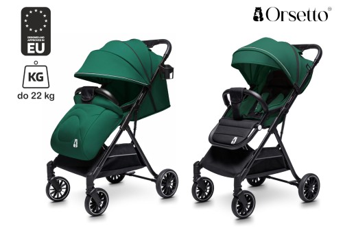 WÓZEK DZIECIĘCY SPACERÓWKA ORSETTO AURORA ZIELONY