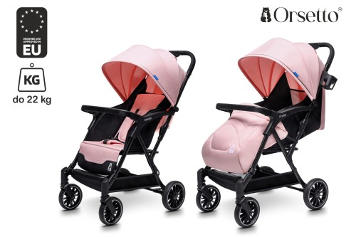 WÓZEK DZIECIĘCY SPACERÓWKA ORSETTO LUNA RÓŻOWY