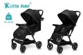 WÓZEK DZIECIĘCY SPACERÓWKA LITTLE RIDER SIENA CZARNY