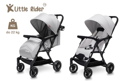 WÓZEK DZIECIĘCY SPACERÓWKA LITTLE RIDER SIENA SZARY