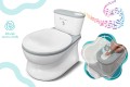 INTERAKTYWNY NOCNIK TOALETA ANTYPOŚLIZGOWA DLA DZIECI Z DŹWIĘKIEM ORSETTO SZARA