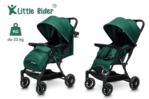 WÓZEK DZIECIĘCY SPACERÓWKA LITTLE RIDER SIENA ZIELONY