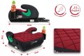 FOTELIK SAMOCHODOWY PODKŁADKA SIEDZISKO Z ISOFIX BORDOWO-SZARY R129 125-150 CM