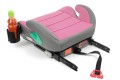 FOTELIK SAMOCHODOWY PODKŁADKA SIEDZISKO Z ISOFIX SZARO-RÓŻOWY R129 125-150 CM
