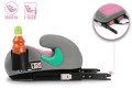 FOTELIK SAMOCHODOWY PODKŁADKA SIEDZISKO Z ISOFIX SZARO-RÓŻOWY R129 125-150 CM