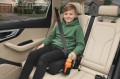 FOTELIK SAMOCHODOWY PODKŁADKA SIEDZISKO Z ISOFIX CZARNO-GRANATOWY R129 125-150 CM