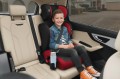 FOTELIK SAMOCHODOWY MODEL MARCO CZARNO-CZERWONY PIKOWANY R129 100-150 CM ISOFIX + GRATIS