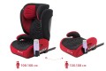 FOTELIK SAMOCHODOWY MODEL MARCO CZARNO-CZERWONY PIKOWANY R129 100-150 CM ISOFIX + GRATIS
