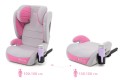 FOTELIK SAMOCHODOWY MODEL BIANCA SZARO-RÓŻOWY R129 100-150 CM ISOFIX + GRATIS