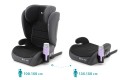FOTELIK SAMOCHODOWY MODEL HUGO CZARNO-SZARY R129 100-150 CM ISOFIX + GRATIS