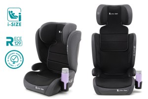 FOTELIK SAMOCHODOWY MODEL HUGO CZARNO-SZARY R129 100-150 CM