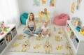 MATA PIANKOWA EDUKACYJNA SKŁADANA DLA DZIECI DUŻA ZWIERZĄTKA 180x200