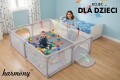 KOJEC DZIECIĘCY 150x180 cm PLAC ZABAW SUCHY BASEN + UCHWYTY I 50 PIŁEK
