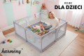 KOJEC DZIECIĘCY 140x140 cm PLAC ZABAW SUCHY BASEN + UCHWYTY I 50 PIŁEK