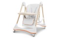 DZIECIĘCE KRZESEŁKO DO KARMIENIA BUJANE 3W1 BIAŁE