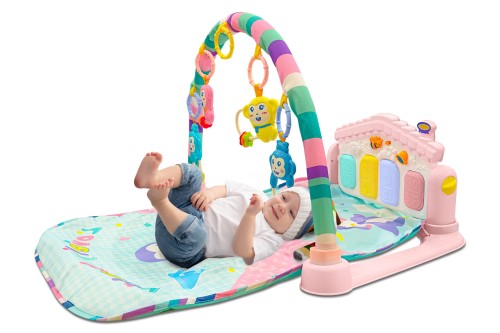 MATA EDUKACYJNA INTERAKTYWNA RÓŻOWY DOMEK + PIANINKO 0-36 MCY