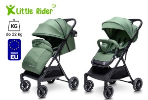 WÓZEK DZIECIĘCY SPACERÓWKA LITTLE RIDER ZEFIR ZIELONY