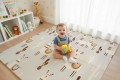 MATA PIANKOWA EDUKACYJNA SKŁADANA DLA DZIECI LAMY DROGA 150x200 CM