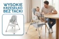 DZIECIĘCE KRZESEŁKO DO KARMIENIA KARMELEK 4W1 SZARE