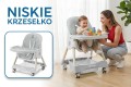 DZIECIĘCE KRZESEŁKO DO KARMIENIA KARMELEK 4W1 SZARE