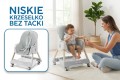 DZIECIĘCE KRZESEŁKO DO KARMIENIA KARMELEK 4W1 SZARE