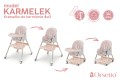 DZIECIĘCE KRZESEŁKO DO KARMIENIA KARMELEK 4W1 RÓŻOWE