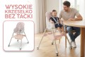 DZIECIĘCE KRZESEŁKO DO KARMIENIA KARMELEK 4W1 RÓŻOWE