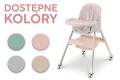 DZIECIĘCE KRZESEŁKO DO KARMIENIA KARMELEK 4W1 RÓŻOWE
