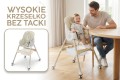 DZIECIĘCE KRZESEŁKO DO KARMIENIA KARMELEK 4W1 BEŻOWE