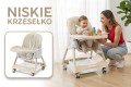 DZIECIĘCE KRZESEŁKO DO KARMIENIA KARMELEK 4W1 BEŻOWE